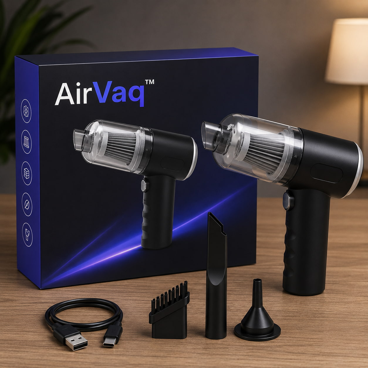 AirVaq™ 2 in 1 Portable Precision Vacuum & Air Blower